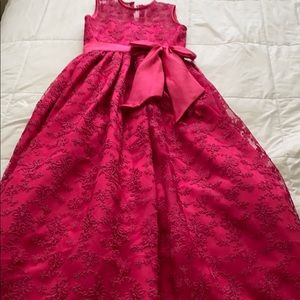 Handmade dress, fits a 12 year old,pink, worn once